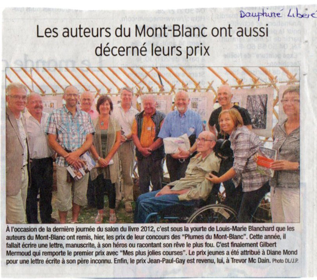 Les Auteurs du Mont-Blanc - Dauphiné libéré Article du 13 août 2012