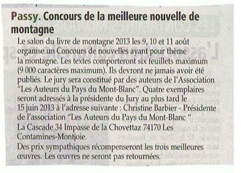 Passy - Salon du Livre de la Montagne